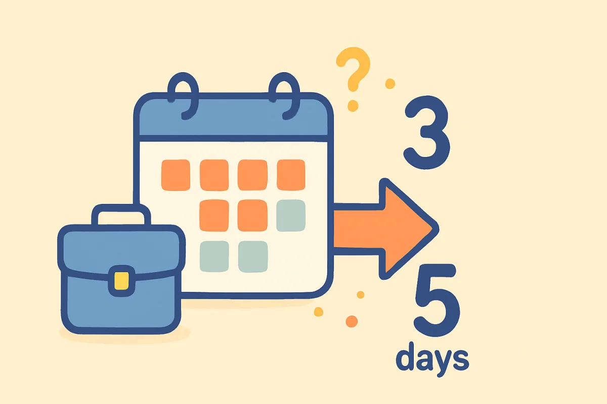 Legge til arbeidsdager til en dato — Slik teller du arbeidsdager riktig