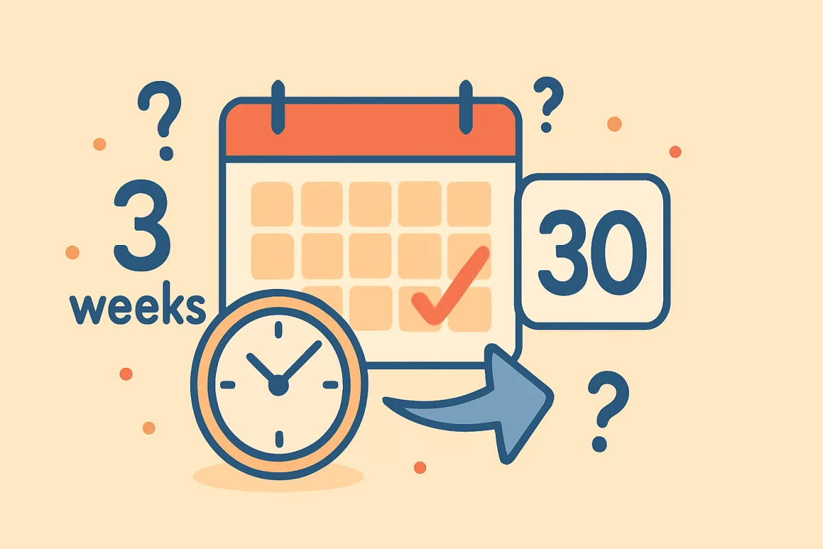 كيفية حساب تاريخ نهاية فترة الإشعار