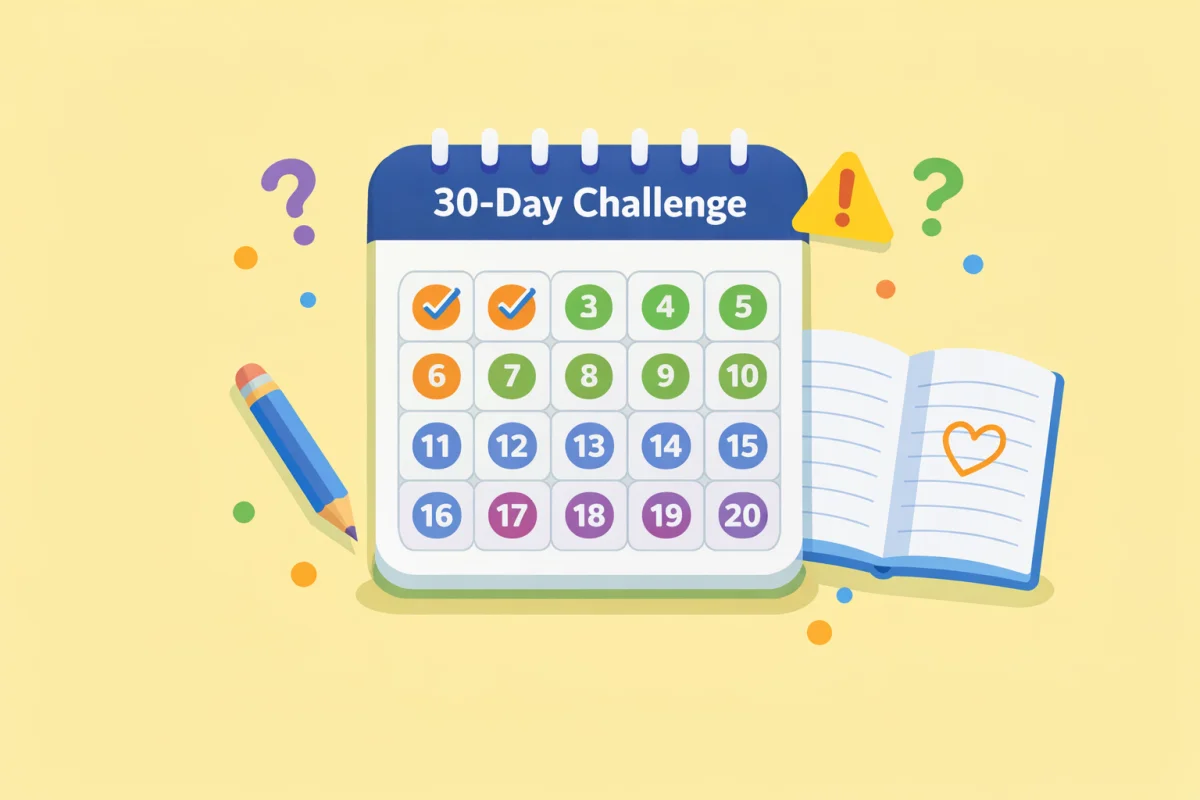 30日間の感謝チャレンジ — 毎日何を書けばいい？