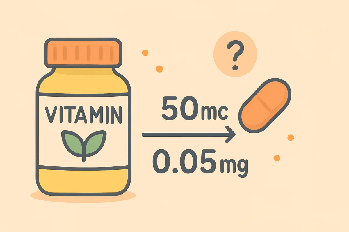 Mikrogramdan miligrama — vitamin ve takviye dozu rehberi