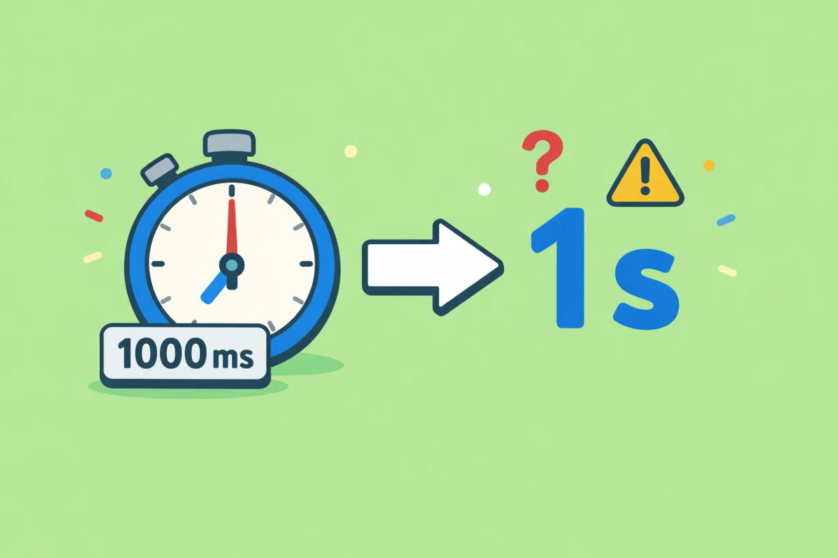 Milliseconds to Seconds — A Developer's Time Conversion Reference